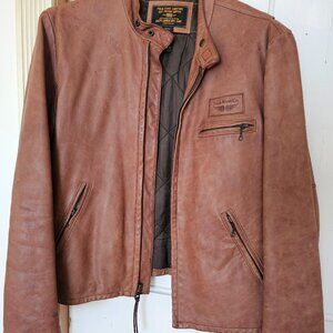 Polo Jeans RL Men's Moto Leather Jacket
